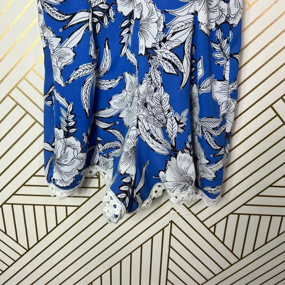 Lovers + Friends Sapphire Romper Riviera Floral Print‎ Blue Size XS - Picture 10 of 12